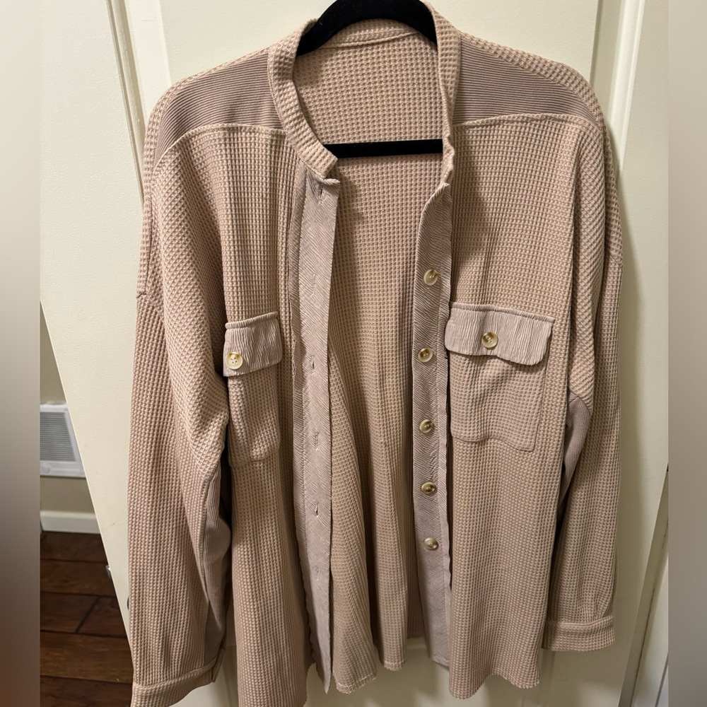 Tan shacket